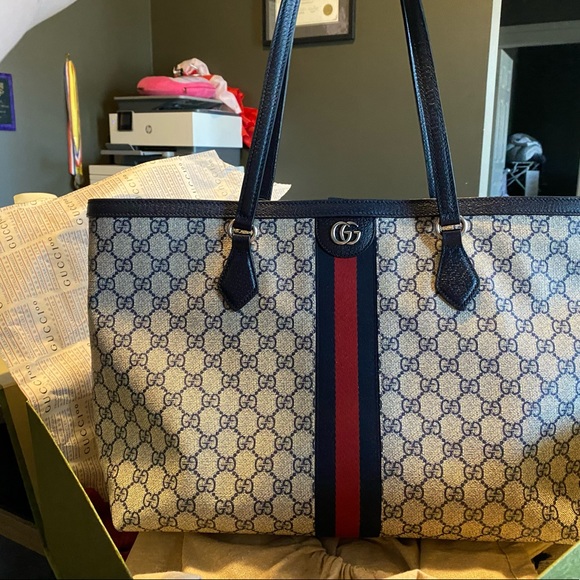 ❤️SOLD❤️ Gucci Ophidia GG medium tote & matching zip wallet - Picture 14 of 16